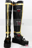 Cossky Costumes Touken Ranbu Tsurumaru Kuninaga Boots Cosplay Shoes Black Version