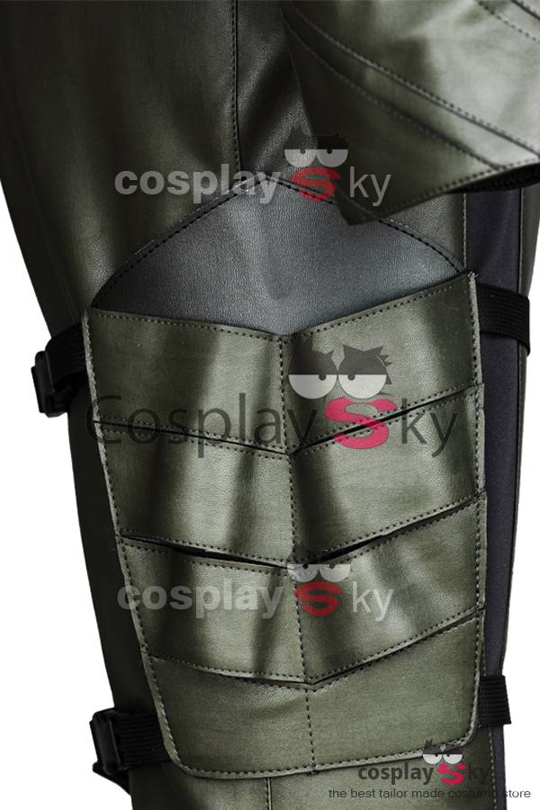 Cossky Costumes XXL Green Arrow Season 5 Oliver Queen Cosplay Costume