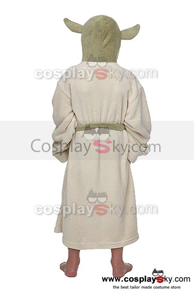 Cossky Costumes Yoda Jedi Ears Fleece Bathrobe Kids Robe