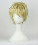 Cossky Wigs Demon Cyborg Genos Short Blonde Wig Cosplay Wigs