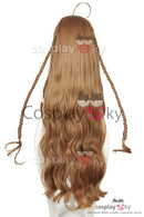 Cossky Wigs Kotori Kanbe Long Brown Cosplay Wigs