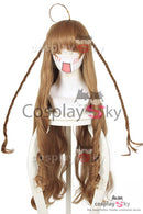 Cossky Wigs Kotori Kanbe Long Brown Cosplay Wigs
