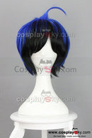 Cossky Wigs Sangaku Manami Shot Blue Black Wig Cosplay Wig