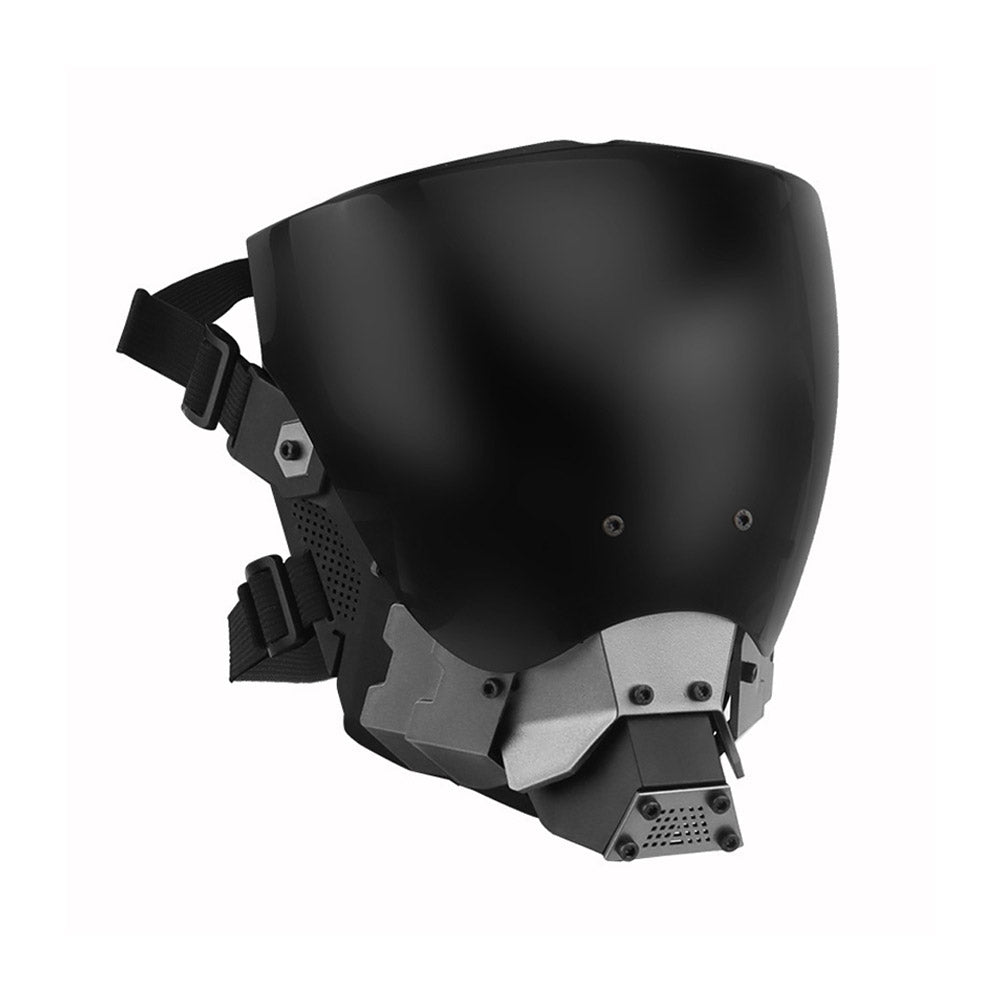 Cyberpunk 2077 Latex Black Masks Helmet Masquerade Halloween Party Pro