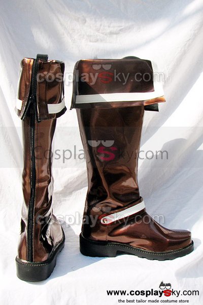 D.Gray-man Lavi Cosplay Boots Brown Shoes