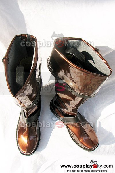 D.Gray-man Lavi Cosplay Boots Shoes Dark Brown