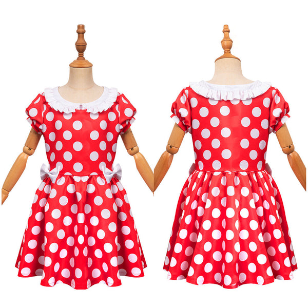 Polka Dots Kids Children Cosplay Costume Outfits Halloween Carnival Party Suit