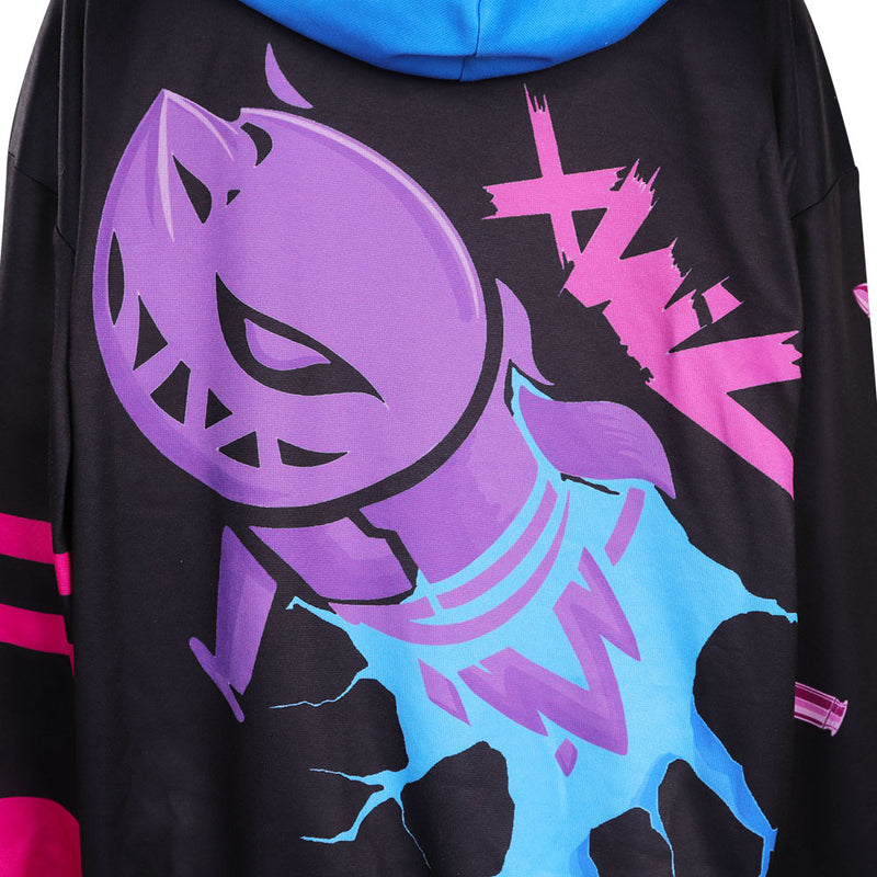 Arcane: League of Legends Jinx LOL Hoodie Hooded Sweatshirt Cosplay Costume