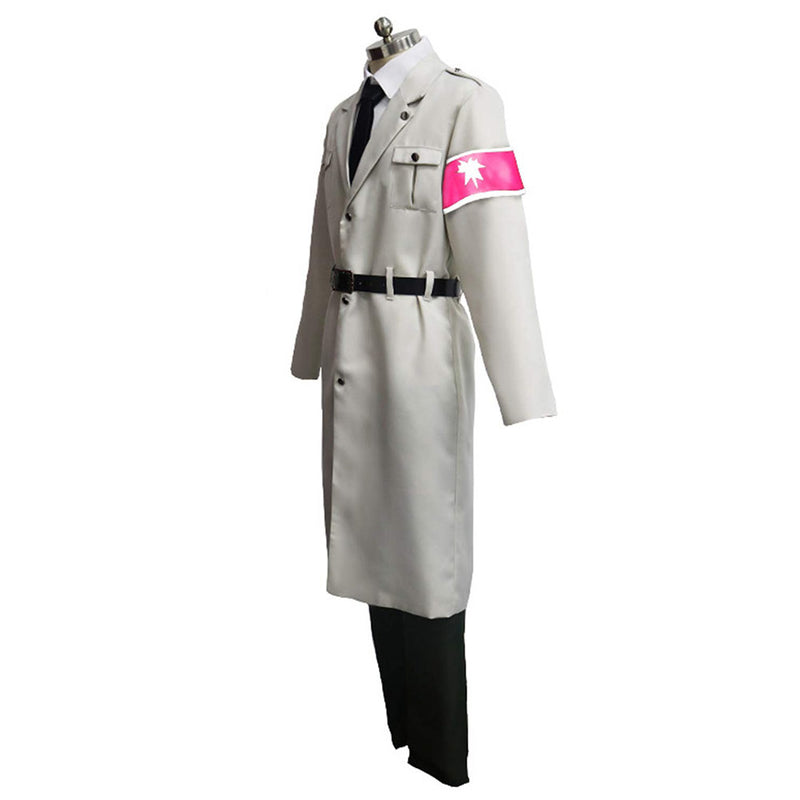 Anime Army White Uniform Outfits Halloween Carnival Suit Cosplay Costume