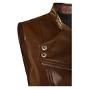 The Walking Dead: Dead City Maggie Greene Leather Vest Outfits Halloween Carnival Cosplay Costume