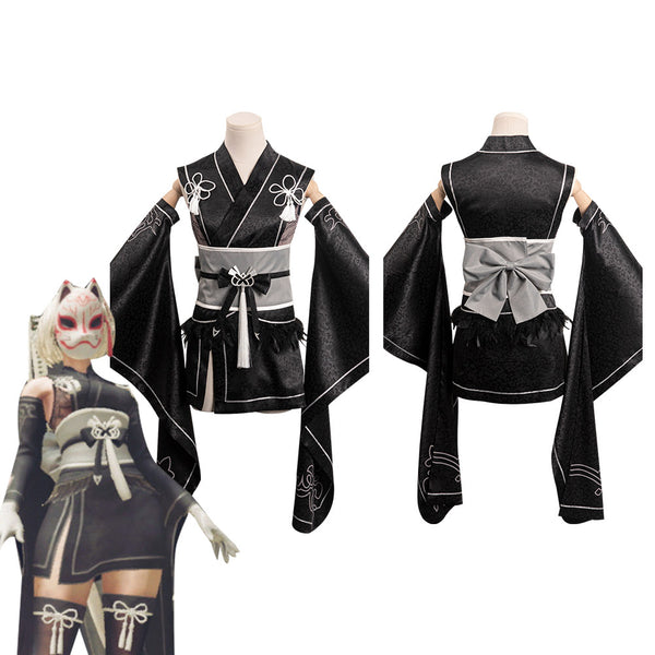 NieR:Automata - 2B Kimono  Cosplay Costume Outfits Halloween Carnival Party Suit