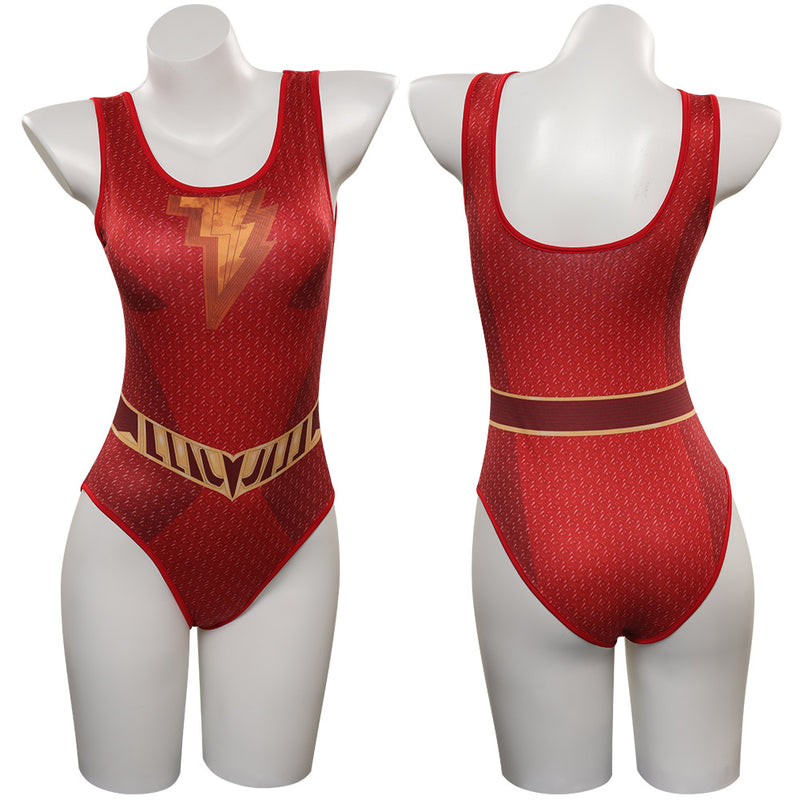 Shazam! Fury of the Gods Mary Marvel  Swimsuit Cosplay Costume Coat Outfits Halloween Carnival Party Suit