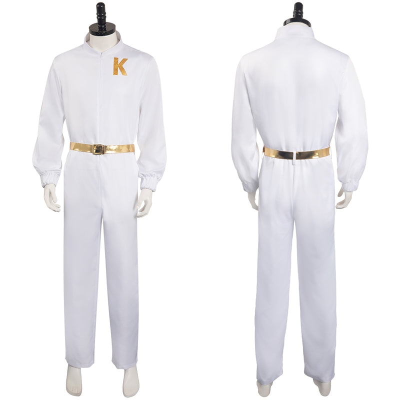 Movie Barbie Ken White Men Outfits Halloween Carnival Cosplay Costume