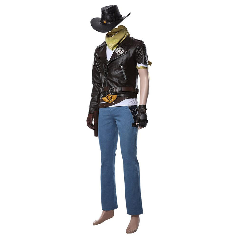 Overwatch Jesse Mccree Mens Costume Halloween 2021 Cosplay Costume