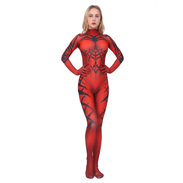 Darth Talon Women Red Jumpsuit Party Carnival Halloween Cosplay Costume