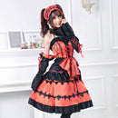 DATE A LIVE Tokisaki Kurumi Gothic Lolita Girl Princess Outfits Halloween Carnival Cosplay Costume