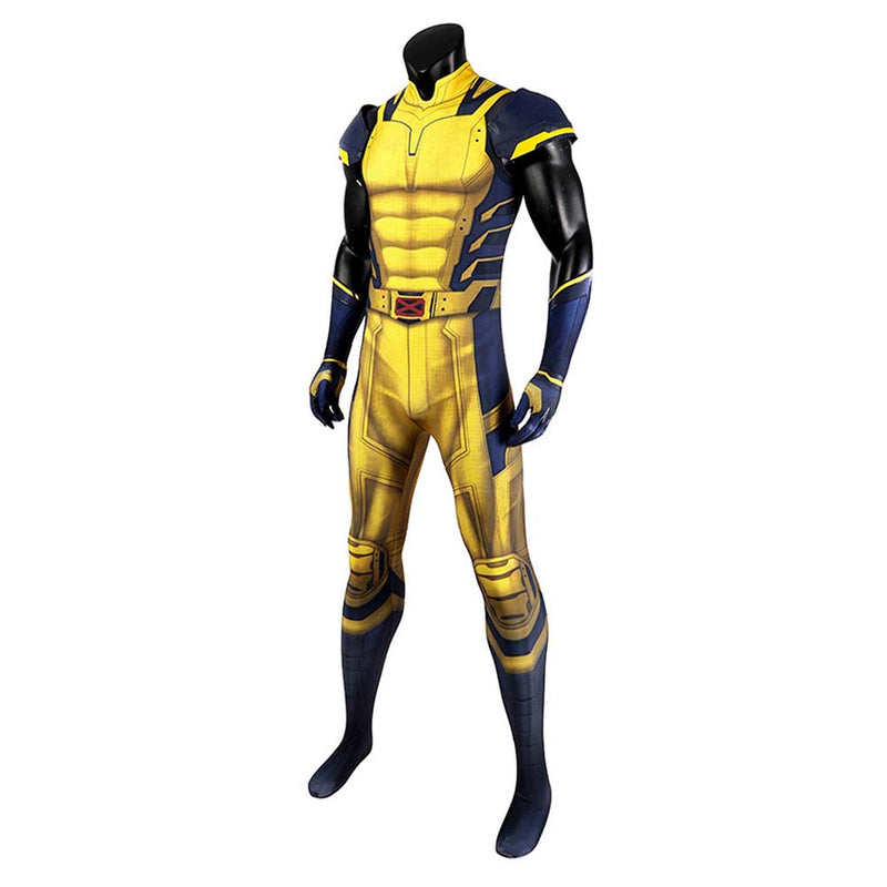 Deadpool 3 Wolverine James Logan Howlett Yellow Adult Sleeveless Jumpsuit Party Carnival Halloween Cosplay Costume