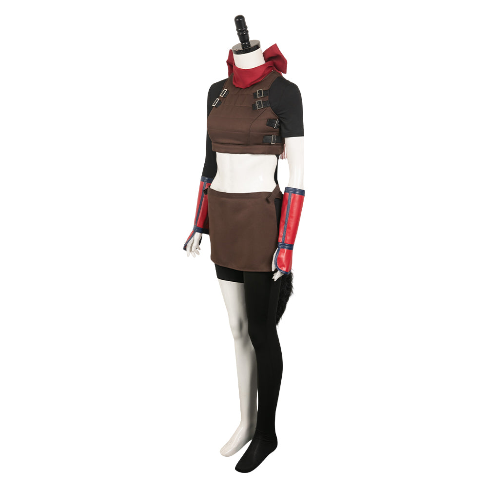 Delicious in Dungeon Anime Izutsumi Women Brown Outfit Party Carnival