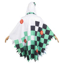 Demon Slayer Kamado Tanjirou Ghost Unisex Green Hooded Cape Roleplay Party Carnival Halloween Cosplay Costume