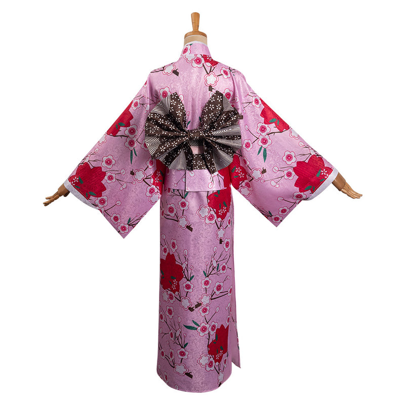 Kanroji Mitsuri Cosplay Costume Kimono Outfits Halloween Carnival Party Disguise Suit