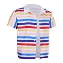 Doll 1964 Ken Kids Rainbow Striped T-shirts Outfits  Party Carnival Halloween Cosplay Costume