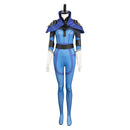 Dota 2 Game Luna Women Blue Jumpsuit Party Carnival Halloween Cosplay Costume