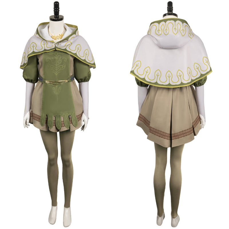 Dragon's Dogma Game Doireann Women Green Suit Party Carnival Halloween Cosplay Costume