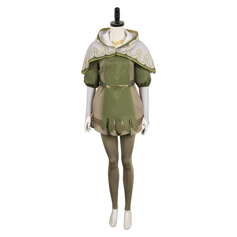 Dragon's Dogma Game Doireann Women Green Suit Party Carnival Halloween Cosplay Costume