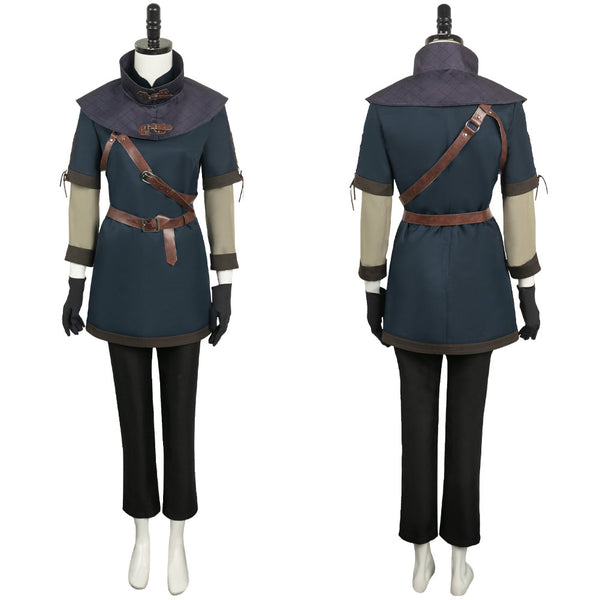 Dragon's Dogma Game Magick Archer Women Black Suit Party Carnival Halloween Cosplay Costume