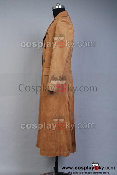 Doctor Who Dr. Brown Long Trench Coat Suit Cosplay Costume