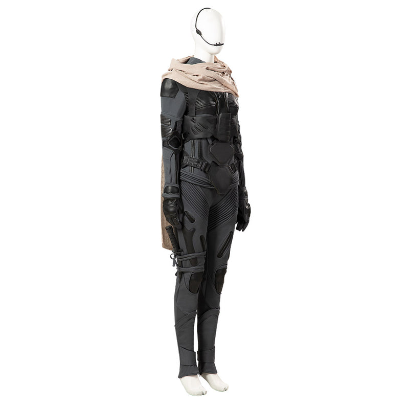 Dune: Part Two 2024 Movie Chani Women Black Outfit Party Carnival Halloween Cosplay Costume