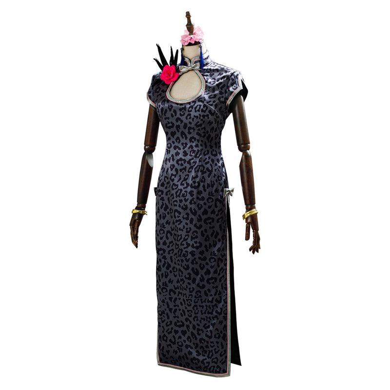 Final Fantasy VII Remakes Tifa Lockhart Cheongsam Outfit Cosplay Costume