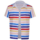 Barbie 1964 Ken Rainbow Striped Shirt Outfits Halloween Carnival Cosplay Costume