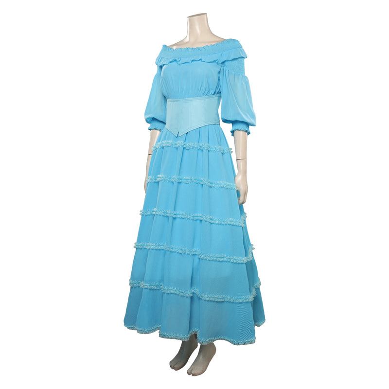 ariel blue dress little mermaid ariel outfits Disney The Little Mermaid Ariel Princess Blue Dress Cosplay Costume