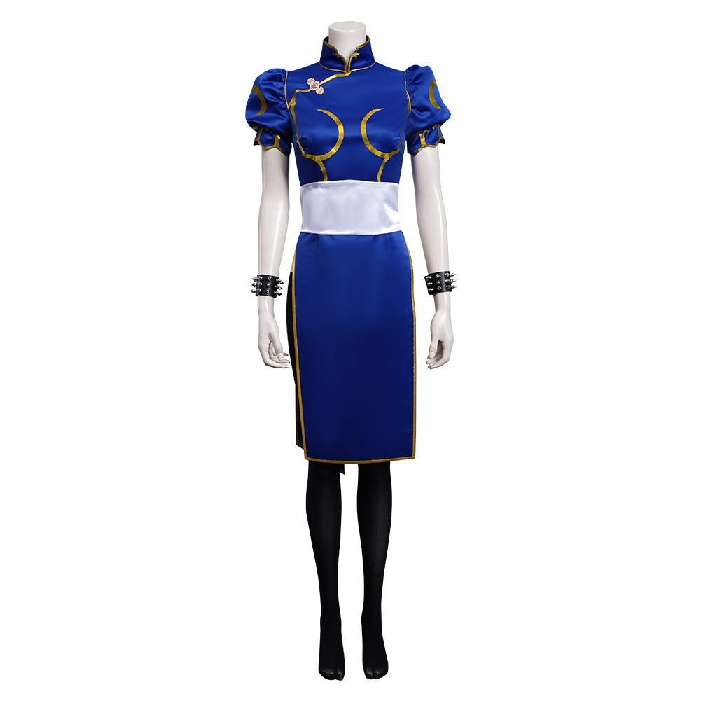 Street Fighter SF Chun Li Cheongsam Dress Outfits Halloween Carnival S