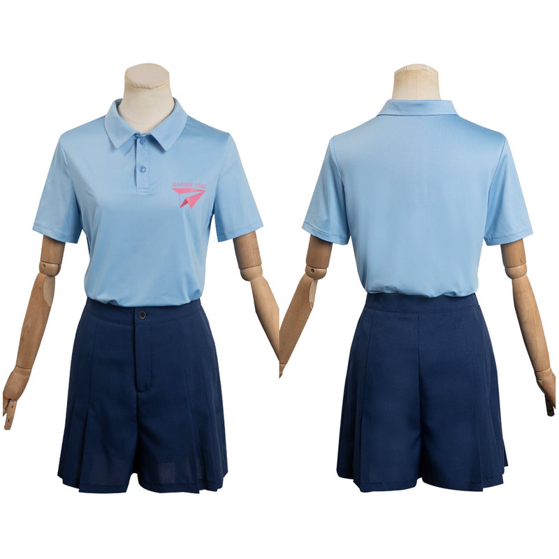 Barbie Movie Blue Mailman Outfits Halloween Carnival Cosplay Costume
