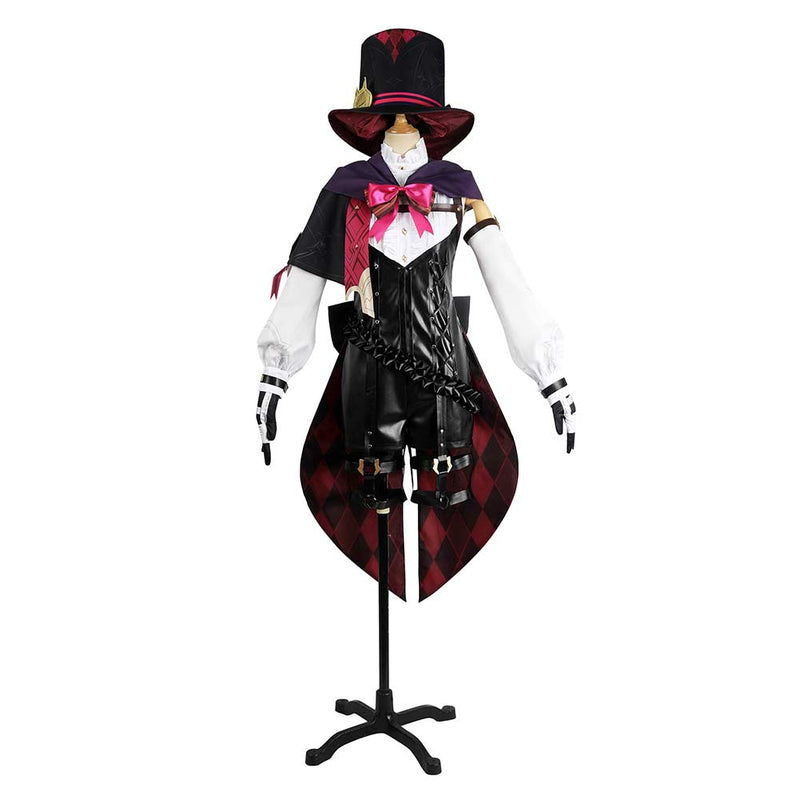 Genshin Impact Lyney Outfits Halloween Carnival Suit Cosplay Costume
