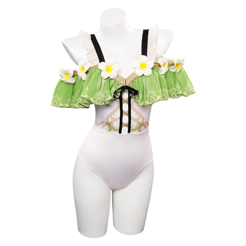 Nahida Genshin Impact Cosplay Costume Swimsuit Outfits Halloween Carnival Party Disguise Suit