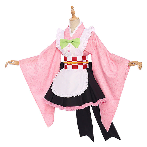 Kamado Nezuko Maid Outfit Cosplay Costume