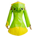 Card Captor Kinomoto Sakura Green Raincoat Halloween Carnival Party Suit Cosplay Costume