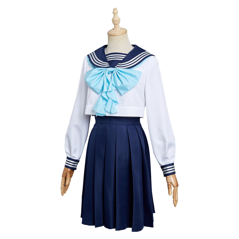 Akebi‘s Sailor Uniform - Komichi Akebi School Uniform Skirt Halloween Carnival Cosplay Costume