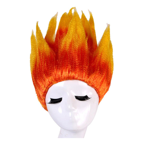 Elemental Movie Ember Lumen Kids Children Cosplay Wig Heat Resistant Synthetic Hair Carnival Halloween Party Props