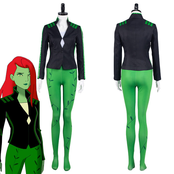 Harley Quinn-Poison Ivy Outfits Halloween Carnival Suit Cosplay Costume
