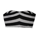 Barbie Kids Girls Black and White Striped Swimsuit Outfits Halloween Carnival Cosplay Costume