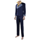 Men Cowboy Blue Outfits Halloween Carnival Suit Cosplay Costume
