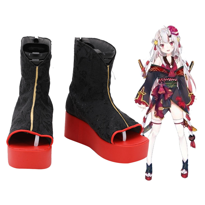 Hololive Nakiri Ayame Boots Halloween Costumes Accessory Custom Made Cosplay Shoes