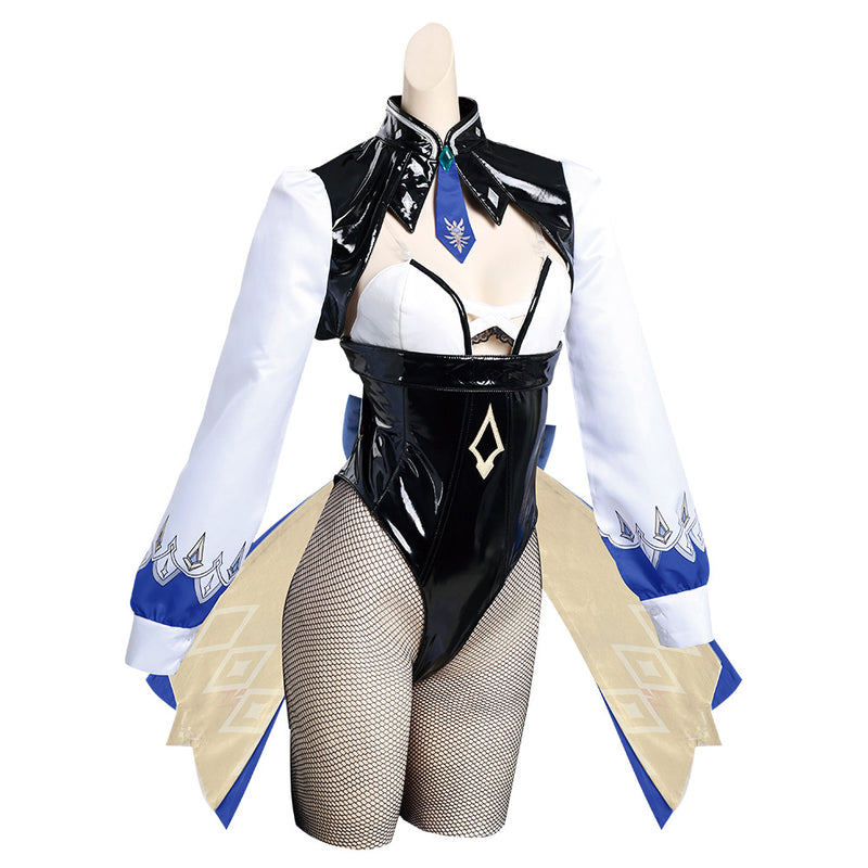 Genshin Impact Eula Bunny Girl Original Design Cosplay Costume - Cossky®