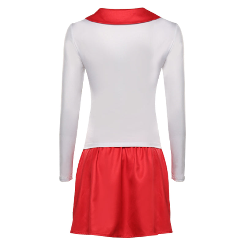 Grease: Rydell High Cheerleader Pinklady Sportswear Cosplay Costume Halloween Carnival Party Disguise Suit Grease: Rydell High Cheerleader Pinklady Sportswear Cosplay Costume Halloween Carnival Party Disguise Suit