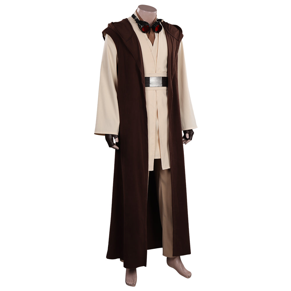 Costume Jedi Obi-Wan Kenobi Per Bambini: Tunica Con Cintura E Pantaloni Per Halloween E Carnevale