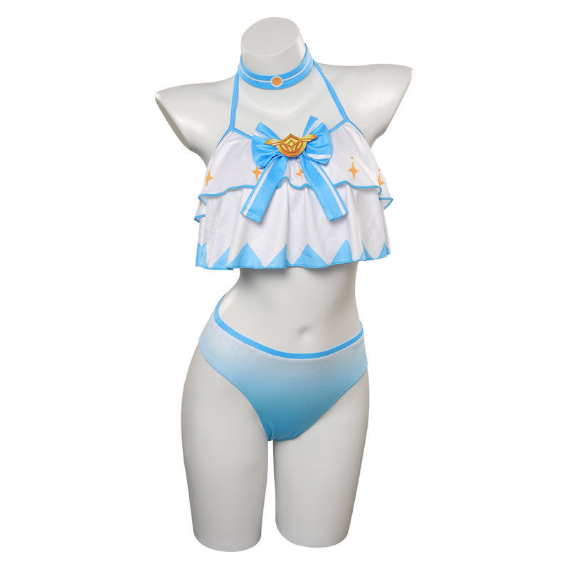Genshin Impact Lumine Cosplay Costume Swimsuit Halloween Carnival Party Disguise Suit